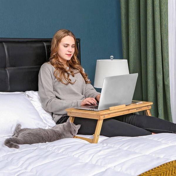 Bærebar laptop stand i bambus, produktbillede 8 af 8, Køkken hos HomeNordic