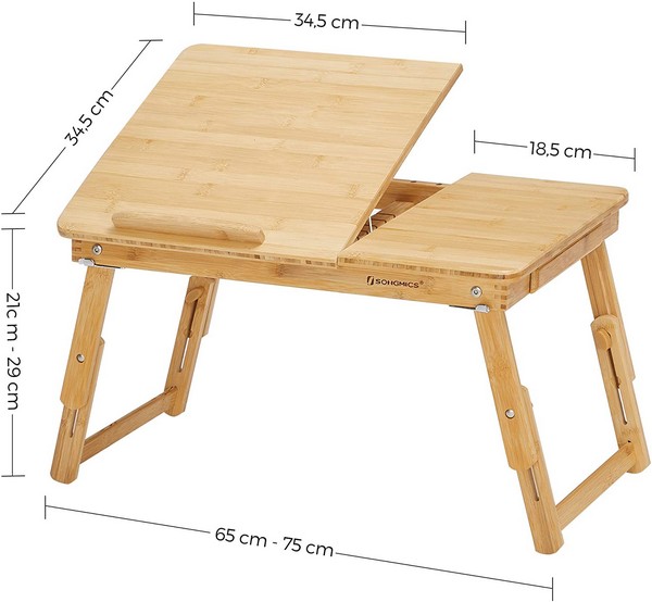 Bærebar laptop stand i bambus, produktbillede 2 af 6, Køkken hos HomeNordic