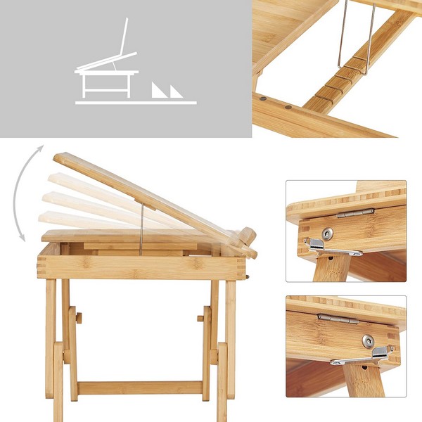 Bærebar laptop stand i bambus, produktbillede 5 af 6, Køkken hos HomeNordic